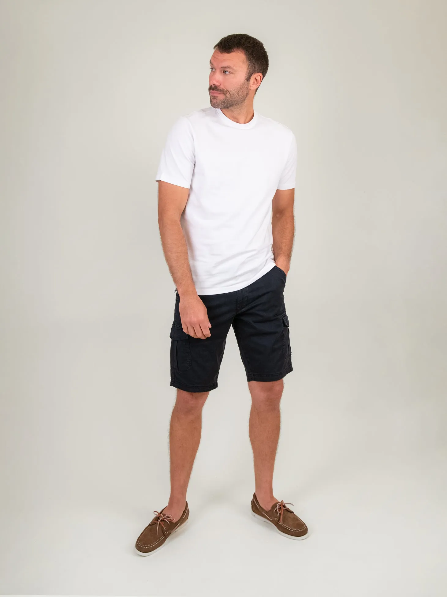 BERMUDA BLU NAVY CON TASCONI